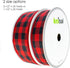 Wired Buffalo Plaid Ribbon 1-1/2 Inches x 25 Yards Red and Black Buffalo Check Ribbon for Gift Wrapping, Crafts, and Decorations...