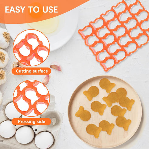 25 Grid Goldfish Cracker Cutter Fish Cookie Cutter Mini Cookie Cutters Gold Fish Cutter Animal Cracker Cookie Cutters Cookie Shaper Cookie Molds f...