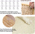 2PCS Cat Scratching Pad Natural Sisal Cat Scratcher Mat Sofa Bed Protector Scratch Pad Couch Side Cover with Pins, Heavy Duty Cat Scratching Pad G...