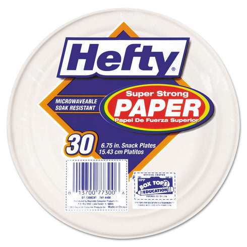 Hefty PCTD7730000CBT Super Strong Paper Plates (Pack of 30)...