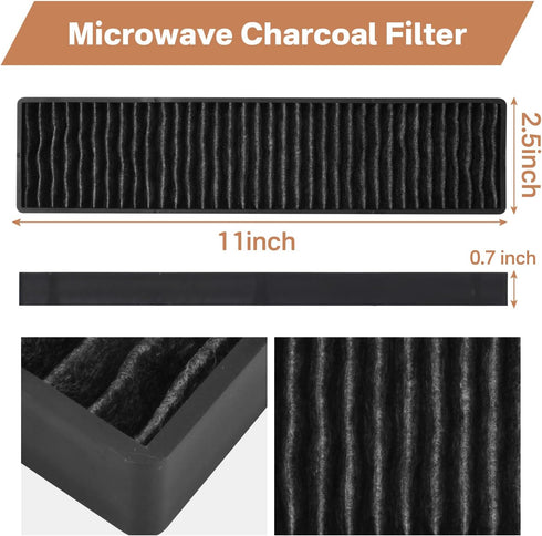 Microwave Filter Replacement Microwave Charcoal Filter Compatible with GE Microwave PVM9005SJ8SS JVM7195SK6SS PNM9216SK5SS JVM7195EK5ES JNM7196SK6...