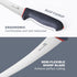 DELFINA 6 Inch Boning Knife for Meat Cutting, Semi-flexible Curved Blade Processing Knife, Premium Stainless Fish Fillet, BBQ Brisket Meat Trimmin...