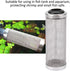 Aquarium Filter Cover Stainless Steel Intake Strainer Fish Shrimp Cover Filter Guard Fish Shrimp Mesh Aquarium Intake Filter Mesh for Shrimp and F...