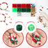 620PCS Christmas Beads for Jewelry Making, Red Green Beads for Bracelets Making Kit, Christmas Clay Beads Charms for Necklace Making Jewelry DIY C...
