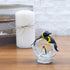 Elanze Designs Yellow Neck Penguin Family Magical Whimsical Tabletop Dresser Nightstand Figurine Miniature 45MM Sturdy Polyresin Glitter Water Sno...