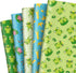 JarThenaAMCS 10 Sheet Cute Frog Wrapping Paper -Not Roll- Lotus Leaf Lotus Flower Gift Wrap Paper Bulk Green Folded Flat DIY Craft Paper for Birth...
