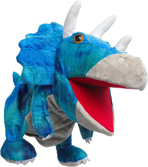 Hand Puppets, Cute Dinosaur Stuffed Animal Plush Puppet Pretend Play Doll Toy Movable Mouth Storytelling Dinosaur Figure Hand Puppet Interactive T...