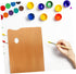 STOBOK Art Painting Oil Drawing Supplies Oil Painting Square Palette Acrylic Paint Palette Square Serving Tray Rectangular Wooden Artist Portable ...