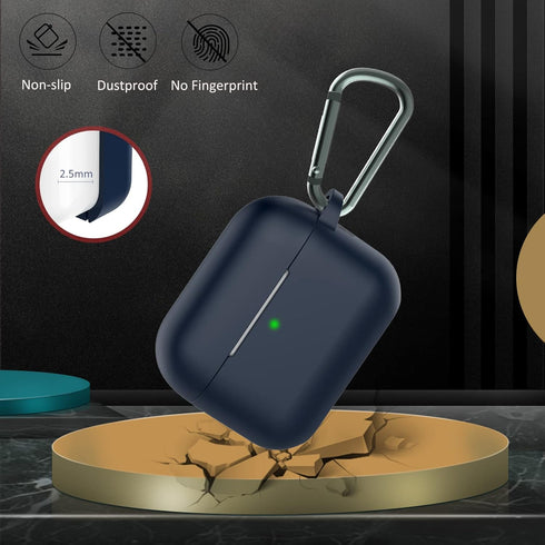 Coffea for Airpods Pro 2nd Generation Case Cover, Soft Silicone Shock-Absorbing Protective Case with Keychain for New Apple Airpods Pro 2 Case 202...