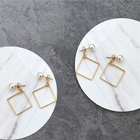 70pcs Earrings Beading Hoop Earring Finding Square Hollow Pendant for Jewelry Making DIY Crafts Art Creation Women Gift (Square)...