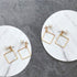 70pcs Earrings Beading Hoop Earring Finding Square Hollow Pendant for Jewelry Making DIY Crafts Art Creation Women Gift (Square)...