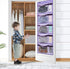 Weekly Kids Clothes Organizer Day of Week School Clothing Storage Monday to Friday Hanging Closet Organizer (PURPLE)...