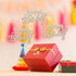 30Pcs Mini Birthday Wood Crafts DIY Cutout Wooden Slices Embellishments Unfinished Wood Ornaments Home Happy Birthday Decorations, 1.8x1.3 in...