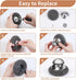 4pcs Steel Wool Scrubber with Replacement Wire Pads Set, Stainless Steel Scrubber with Handle for Scouring Stubborn Messes from Cast Iron, Pots, P...