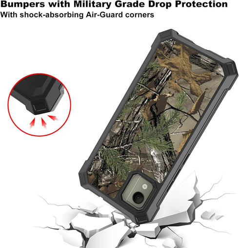 Ailiber Case for Nokia C110, Nokia C110 Phone Case with Screen Protector, Dual Layer Structure Protection, Shockproof Corners TPU Bumper, Heavy Du...
