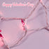 Pink Christmas Lights 25FT 100 Incandescent Bulbs, Pink Mini Lights with White Wire for Valentine's Day, Wedding, Garland, Thanksgiving, Party, Ho...