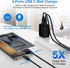 Samsung Charger Block 2 Port Super Fast Charging Android Car Cable for Samsung Galaxy A15 5G A35 A55 A25 S24 Ultra A14 A54 S23, 25W Wall Charger,3...