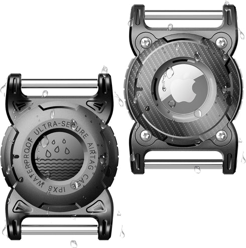 ONEONTA 2 Pack Airtag Dog Collar Holder Waterproof | Airtag Dog | Dog Airtag Holder |Airtag Holder for Dog Collar | Apple Airtag Dog Collar | Airt...