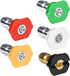 Pressure Washer Nozzle Tips, 4.5 Orifice, Design Up to 5000 PSI, Multiple Degrees, for Hot and Cold Water Use, Universal 1/4 inch Quick Connect, R...
