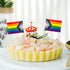 ZXvZYT Progress Pride Rainbow Flag Rainbow Toothpick Flags,Small Mini LGBT Cupcake Toppers Stick flags - Rainbow Mardi Gras Events Party Cocktail ...