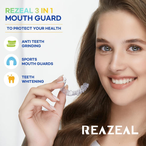 Mouth Guard for Grinding Teeth at Night: Moldable Dental Guard for Sleeping - Nighttime Protection for Teeth 4 Pack/One Size...