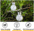 2 Pack Hanging Solar Light Outdoor, Decorative Solar Powered Waterproof Ball Shaped Night Light, Hanging Globe Solar Lights for Gardens, Yards, Pa...