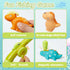 Bath Toys for Kids Ages 1-3 - Magnetic Fishing Toy with Fishing Rod, 8PCS Water Table Toys Soft Rubber Dinosaurs Fishing Game Floating Pool Bathtu...