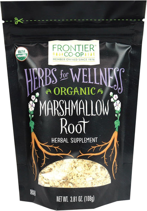 Frontier Co-op Organic Marshmallow Root Herb, Cut and Sifted, 3.8oz Bag – Perfect for Marshmallow Root Tea, Powder, Capsules and More...