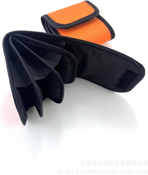 Professional Photography Filter Bag, Camera Lens Filter Bag Filter Entrainment Waterproof And Dustproof Anti-Fall Design, Suitable for 25mm-58m Fi...
