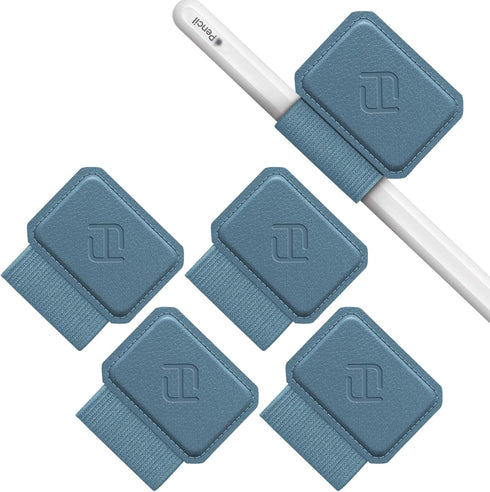 Fintie 4 Pack Pen Loop Holder for Apple Pencil Pro, Apple Pencil (USB-C) & Apple Pencil (1st / 2nd Gen) and Stylus Pens, Elastic Adhesive Leather ...