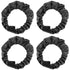DOERDO 4Pcs Baby Stroller Wheel Cover Protection Covers for Baby Stroller Wheelchair, Black, Small...