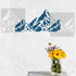 FINGERINSPIRE 3PCS Mountain and Tree Stencil 3 Styles 2 Size Hollow Out Mountain Range Stencil Reusable Valley Stencil Pine Trees Craft Stencil fo...