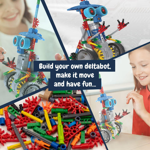 Science4you Deltabot Robot Toy Kit for Kids Age 8-12 - STEM 117 Pieces Robotics Kit, Build your Own Robot Toy for Kids Age 8+, Educational Science...