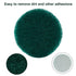 8 Pcs 5 Inch Round Scouring Pads Drill Scrubber Pads Hook and Loop Scuff Pads for Clean Polishing(Green)...