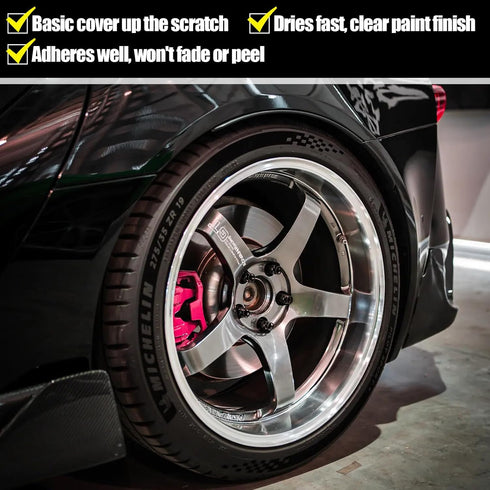 Silver Rim Touch Up Paint, Car Wheel Repair Kit Curb Rash, Quick And Easy Wheel Scratch Repair, Rim Paint For Car Wheel Repair, Universal Color Si...
