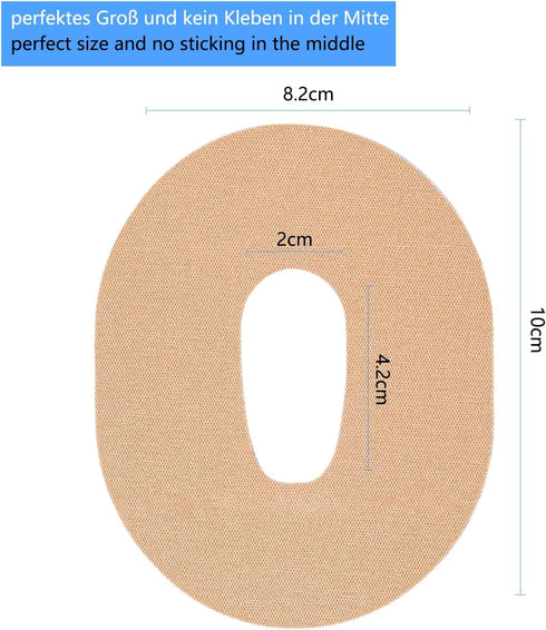 40 Packs Adhesive Patches for Dexcom G6 CGM – Waterproof & Sweatproof Adhesive for Long Stay, Pre-Cut Adhesive Medical Tape, Continuous Glucose Mo...