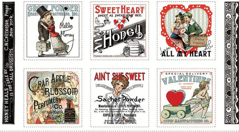 Riley Blake’s Assortment of Premium Quilting Fabric Panels, Perfect for Quilting, Apparel, DIY Crafting, and Home Decor (All My Heart Valentine Ad...