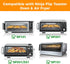 4 Pack Air Fryer Liners for Ninja Flip Toaster Oven & Air Fryer, Non-stick Reusable...