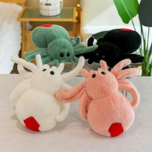 Kids Spider Stuffed Animal Toy Halloween Plush Toy Soft Pink Spider,Adorable Playtime Plush Toy,Super Soft Plush Doll Animal Halloween Plushies Gi...