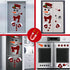 17Pcs Snowman Refrigerator Magnets | Christmas Decorations | Large Red Black Buffalo Plaid Fridge Magnet Stickers | Xmas Holiday Decorations for F...