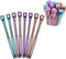 Maydahui 24PCS Rose Ballpoint Pen Retractable Flower Pens Crystal Quicksand Gem Pen Black Ink for School Home Party...