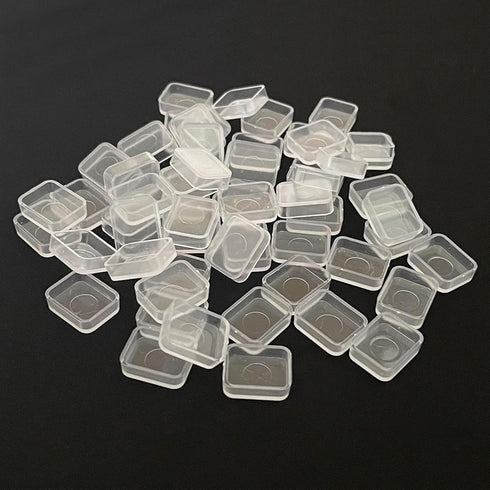 100pcs Transparent Quarter Watercolor Pans, 1ml Clear Empty Paint Pans for DIY Watercolor Palette, Travel Sets, and Custom Paint Mixing...