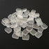 100pcs Transparent Quarter Watercolor Pans, 1ml Clear Empty Paint Pans for DIY Watercolor Palette, Travel Sets, and Custom Paint Mixing...