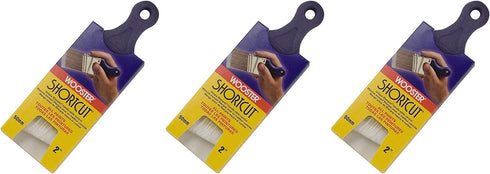 Wooster Brush Q3211-2 Shortcut Angle Sash Paintbrush, 2-Inch, White - 3 Pack...