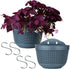 Wall Hanging Planters Railing Hanging Planters, 2PCS Plastic Plants Pot Wall Mounted Hanging Basket Fence Flower Pots Plants Container with Hooks ...