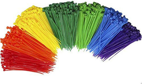 6 Inch Brown Zip Ties (100 Pieces), 40lb Strength, Nylon Cable Wire Ties...