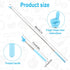 2pcs Retractable Teachers Pointer Sticks, Telescopic Finger Teachers Pointer for Classroom Presentation Whiteboard Extendable Hand Pointing Stick ...