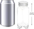 Youngever 12 Pack 5 Ounce Plastic Spice Jars, Clear Spice Containers with Shaker Tops, Square Spice Bottles...