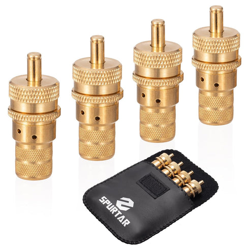 Spurtar Tire Deflator, 6-30 PSI Air Down Tire Deflators Offroad Accessories for Jeep, Car, Truck, Motorcycle, and ATV (4 Pack with Storage Bag)...