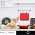 R HORSE 6Pcs Christmas Red Pot Holders with Pocket for Kitchen Cotton Pocket Pot Holder Set Heat Resistant Potholder Terry Coaster Oven Mitts Hot ...